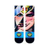 DC Comics Socks Wonder Woman Split Face Crew Socks