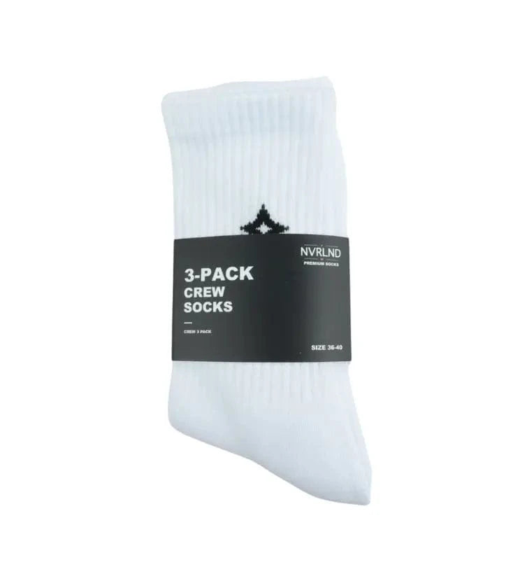 NVRLND Socks White / S/M 3-Pack Tennis Premium Socks Crew